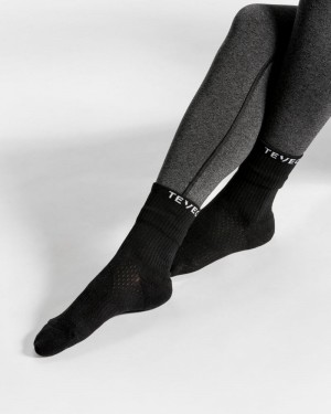 Teveo Air (2pcs) Socken Damen Schwarz | ESX-2353