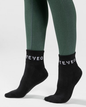 Teveo Ankle (2pcs) Socken Damen Schwarz | REQ-9780