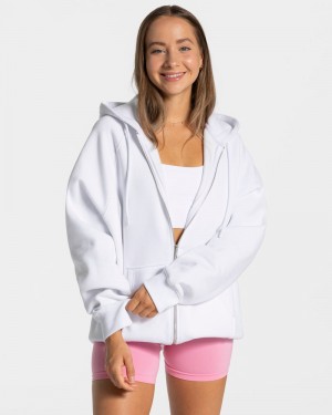 Teveo Candy Oversized Jacken Damen Weiß | MOY-2818