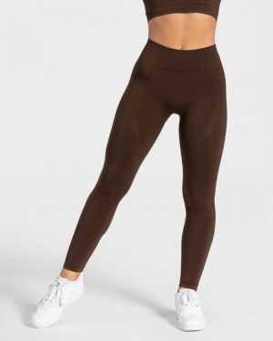 Teveo Charming Scrunch Leggings Damen Braun | LJZ-1136