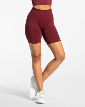 Teveo Classy Kurze Sporthose Damen Bordeaux Rot | VYC-7620
