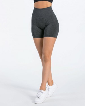 Teveo Classy Kurze Sporthose Damen Dunkelgrau | NVU-3169