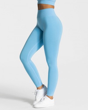 Teveo Classy Leggings Damen Blau | OCS-1104