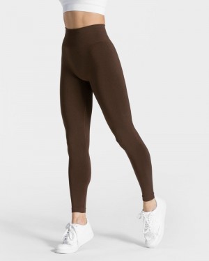 Teveo Classy Leggings Damen Dunkelbraun | XDS-2882