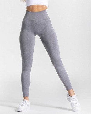 Teveo Classy Leggings Damen Grau | WNU-8691