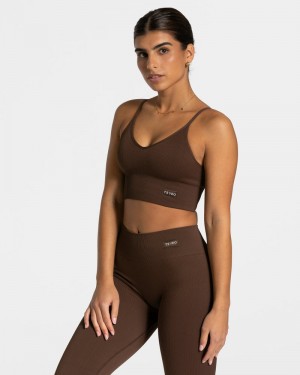 Teveo Elegant Cross Oberteile Damen Dunkelbraun | NQW-4637