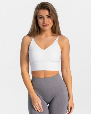 Teveo Essential V-top Oberteile Damen Weiß | BDU-7150