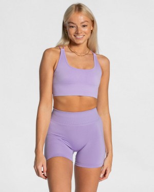 Teveo Everyday Backless Oberteile Damen Lila | YNS-7237