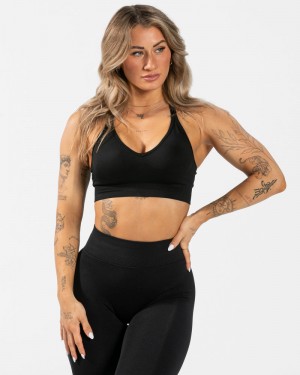 Teveo Everyday Support Sport BH Damen Schwarz | SII-8815