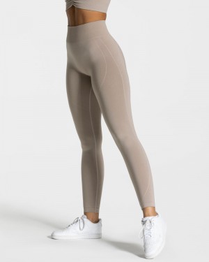 Teveo Focus Scrunch Leggings Damen Dust | IWB-2613