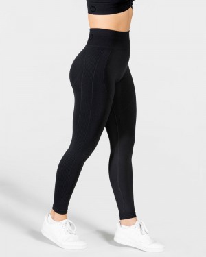 Teveo Focus Scrunch Leggings Damen Schwarz | YNY-5257