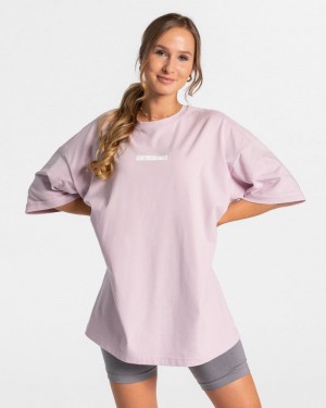 Teveo Iconic Oversized T-shirts Damen Rosa | NCM-3165