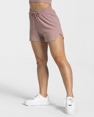 Teveo Lounge Kurze Sporthose Damen Rosa | NMQ-7275