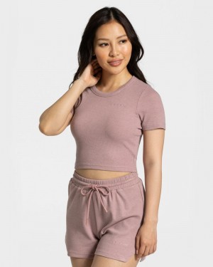 Teveo Lounge T-shirts Damen Rosa | MGF-4823