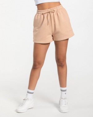 Teveo Oversized Kurze Sporthose Damen Beige | IRO-8270