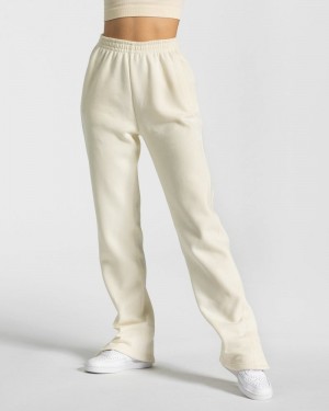 Teveo Sassy Slit Jogginghose Damen Weiß | CQB-8358