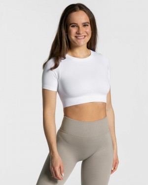 Teveo Sensation Crop Oberteile Damen Weiß | SCV-7499