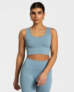 Teveo Sensation Sport BH Damen Grau Blau | MTC-4716