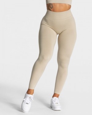 Teveo Statement Scrunch Leggings Damen Braun | VPP-9971