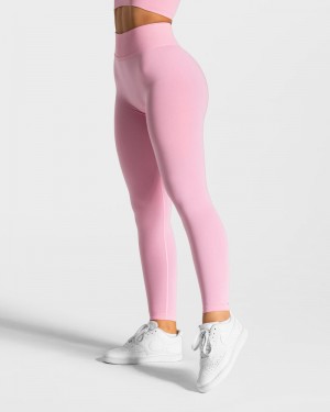 Teveo Statement Scrunch Leggings Damen Rosa | KDR-4146