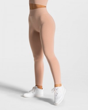 Teveo Statement Scrunch Leggings Damen Rosa | LLW-3730