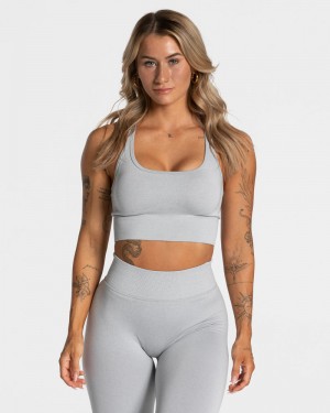Teveo Statement Sport BH Damen Hellgrau | SQE-7483