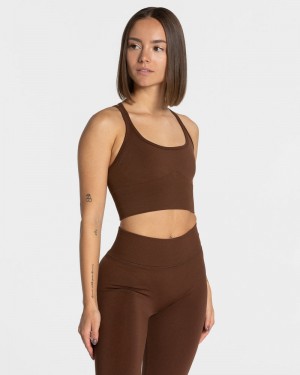 Teveo Statement Sport BH Damen Kaffee | KOE-7000