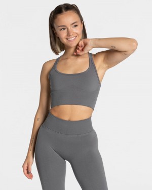 Teveo Statement Sport BH Damen Tiefesgrau | SEL-8633