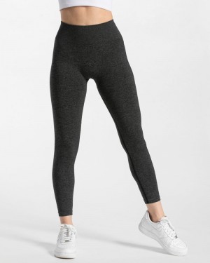 Teveo Timeless Scrunch Leggings Damen Dunkelgrau | MBA-7958