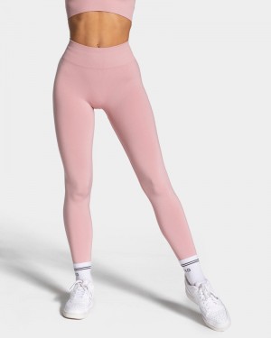 Teveo Timeless Scrunch Leggings Damen Rosa | HOL-0023