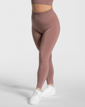 Teveo Timeless Scrunch Leggings Damen Rosa | ZII-8681