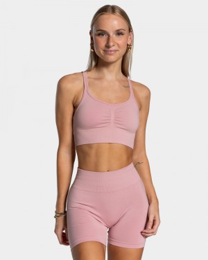 Teveo Timeless Scrunch Sport BH Damen Rosa | XOX-2764