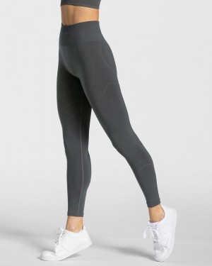 Teveo True Leggings Damen Dunkelgrau | WBO-7516