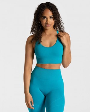 Teveo True Sport BH Damen Blau | YDO-6676