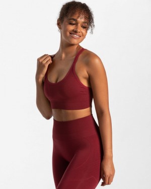Teveo True Sport BH Damen Bordeaux Rot | JHE-3236