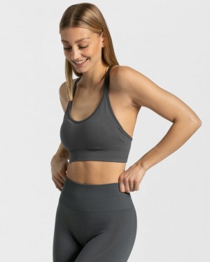 Teveo True Sport BH Damen Dunkelgrau | FHE-8063